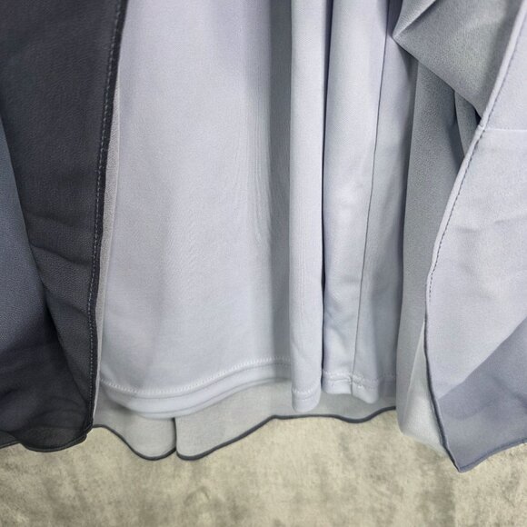 Womens Cato Blue Gradient Ombré A-Line Dress Sleeveless Keyhole Back Size 18/20W - Picture 4 of 9